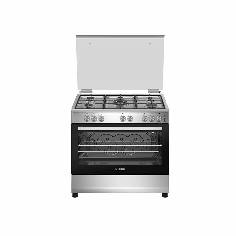جنرال سوبريم , غاز, 90*60 سم, 5 شعلات, امان كامل, شواية, ستيل, تركي GS9060FGS