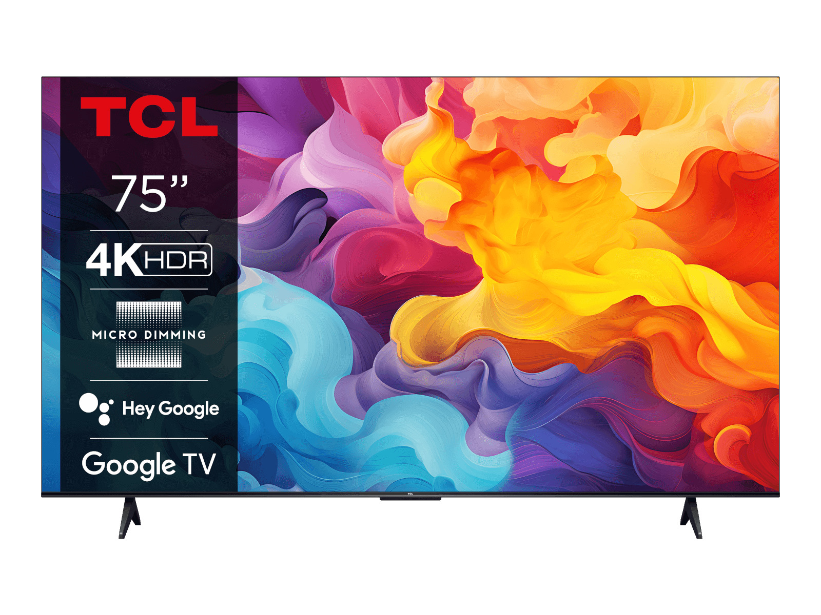شاشة TCL مقاس 75 بوصة (4k-UHD)، سمارت جوجل تي في