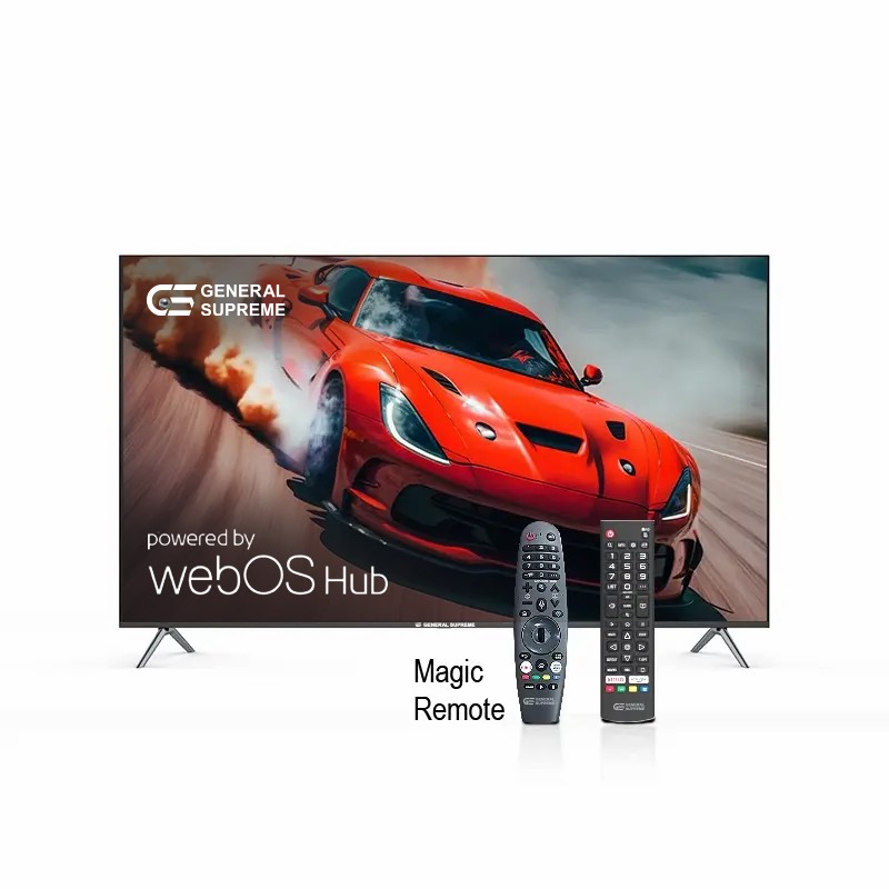 شاشة جنرال سوبريم 75 بوصه فائق الوضوح (4K-UHD-WEO OS) رسيفر داخلي